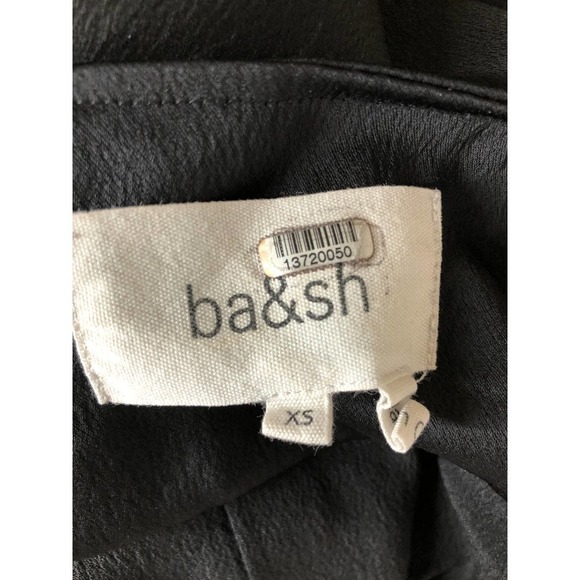 Ba&sh Pamela Dress V Neck Midi Black XS - Picture 13 of 16